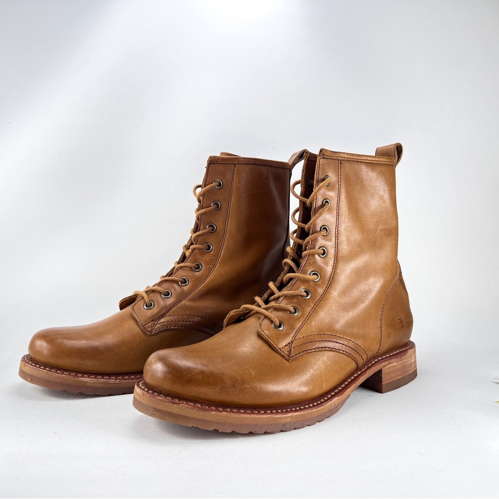 NEW Frye Veronica Lace Up Combat Boots - Picture 6 of 14